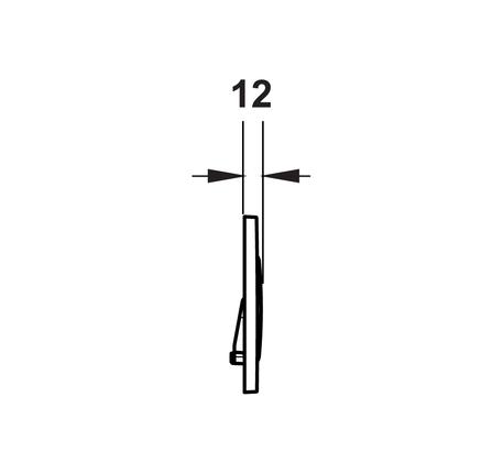 Nút xả thải bồn cầu màu đen Sigma20 588.53.535